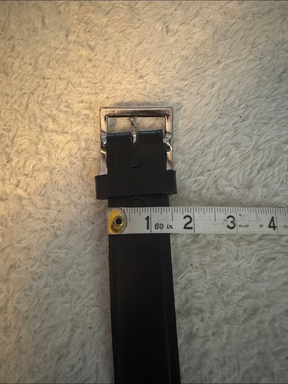 TASK FORCE TACTICAL BELT 38” leather black with removable metal buckle
